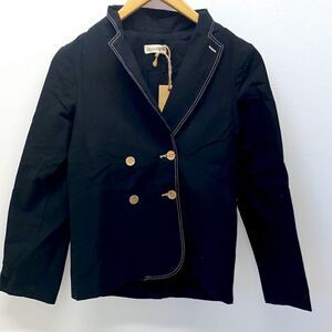 Pastel Double Brasted blazer with contras stitc  kids girls New